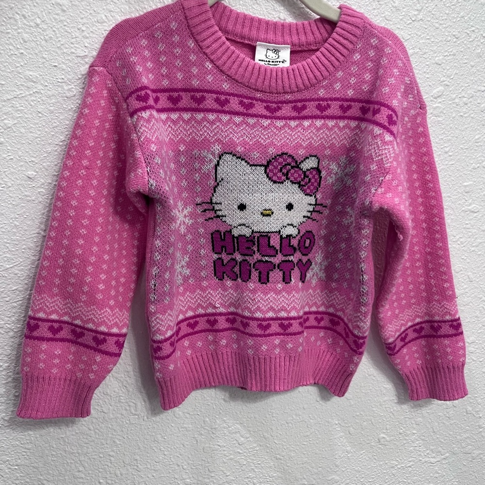 Hello Kitty Pink Crew Neck Sweater